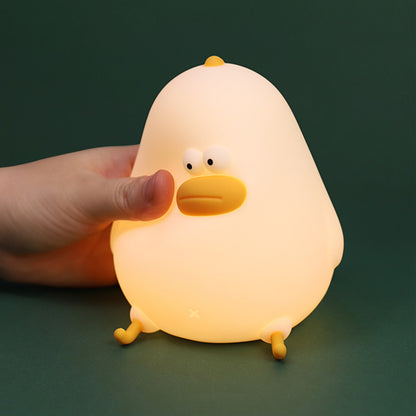Little Fat Chicken Led Silicone Light USB Charging Dimming Timing With Sleeping Light Children's Eye Protection Night Bedside Night Light