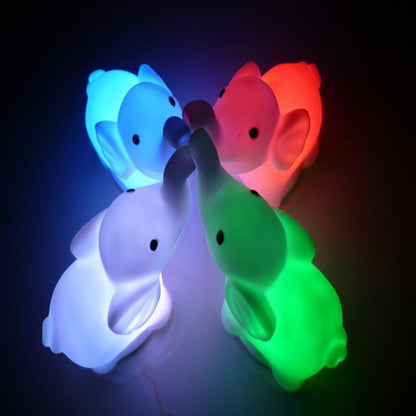 Color Changing Elephant LED Night Light Lamp